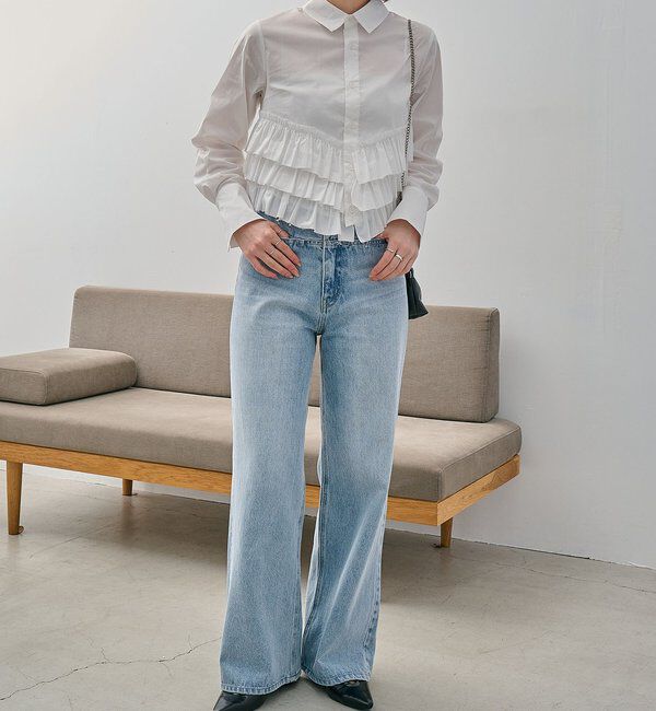  「裾フリルシャツ」|シャツ・ブラウス|