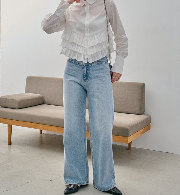  「裾フリルシャツ」|シャツ・ブラウス|