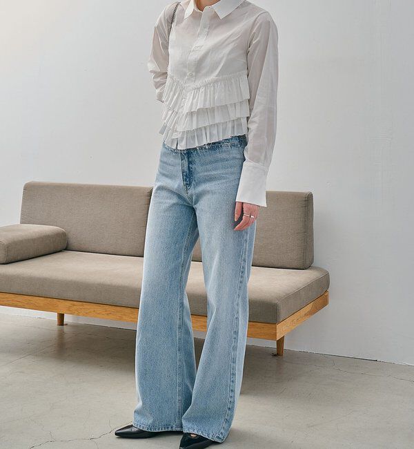  「裾フリルシャツ」|シャツ・ブラウス|