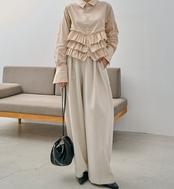  「裾フリルシャツ」|シャツ・ブラウス|