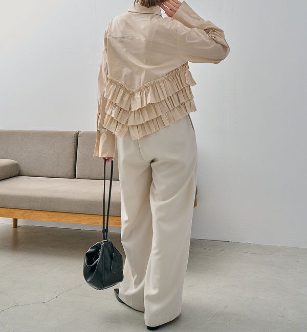  「裾フリルシャツ」|シャツ・ブラウス|