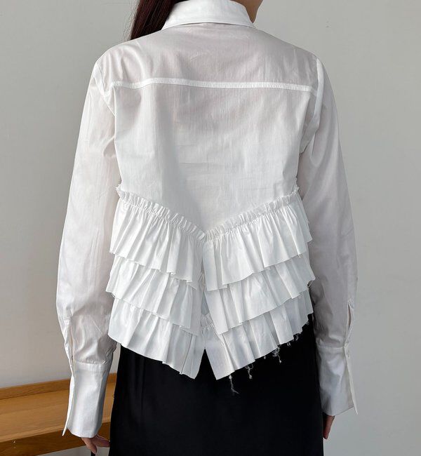  「裾フリルシャツ」|シャツ・ブラウス|