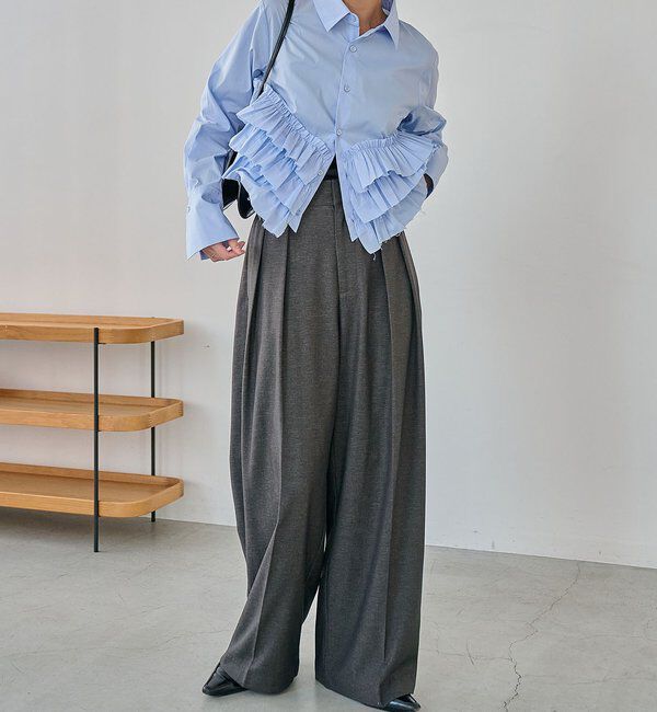  「裾フリルシャツ」|シャツ・ブラウス|