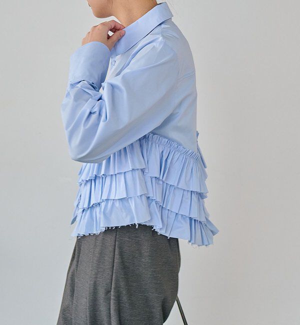  「裾フリルシャツ」|シャツ・ブラウス|