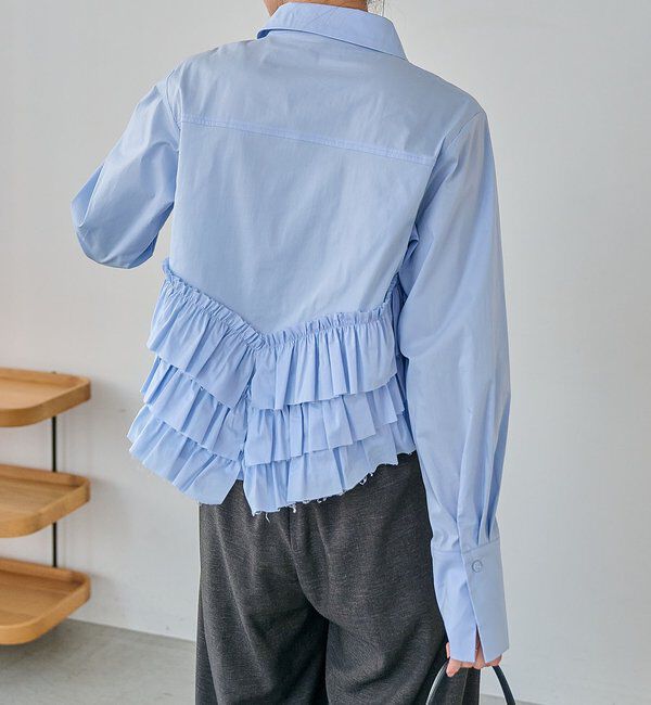  「裾フリルシャツ」|シャツ・ブラウス|