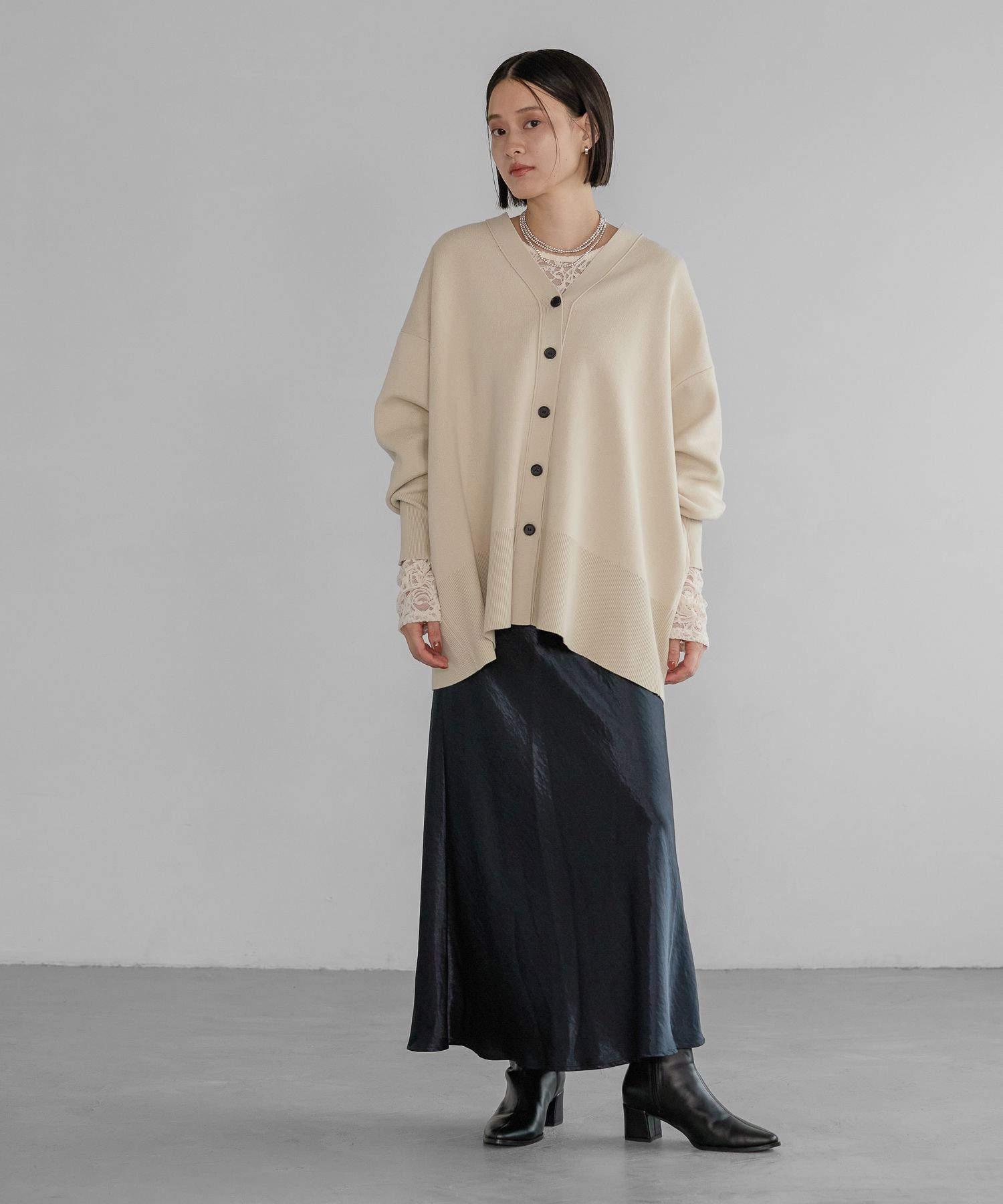 A part by 「スポンジニットBIGカーディガン」|ニット・セーター|