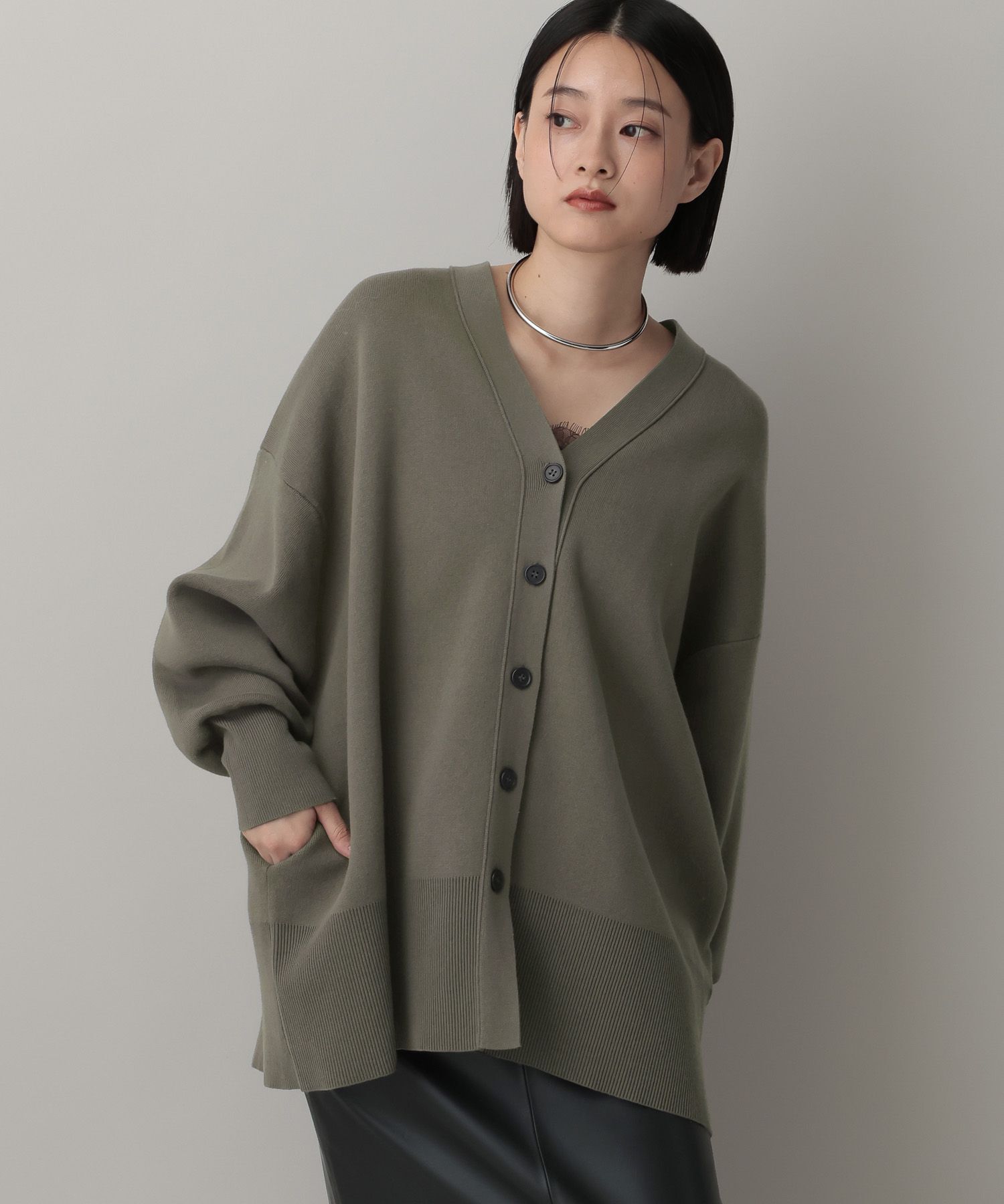 A part by 「スポンジニットBIGカーディガン」|ニット・セーター|