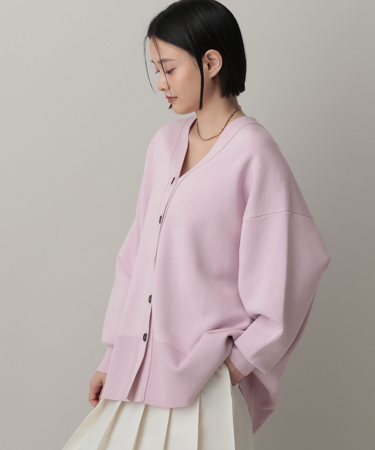 A part by 「スポンジニットBIGカーディガン」|ニット・セーター|