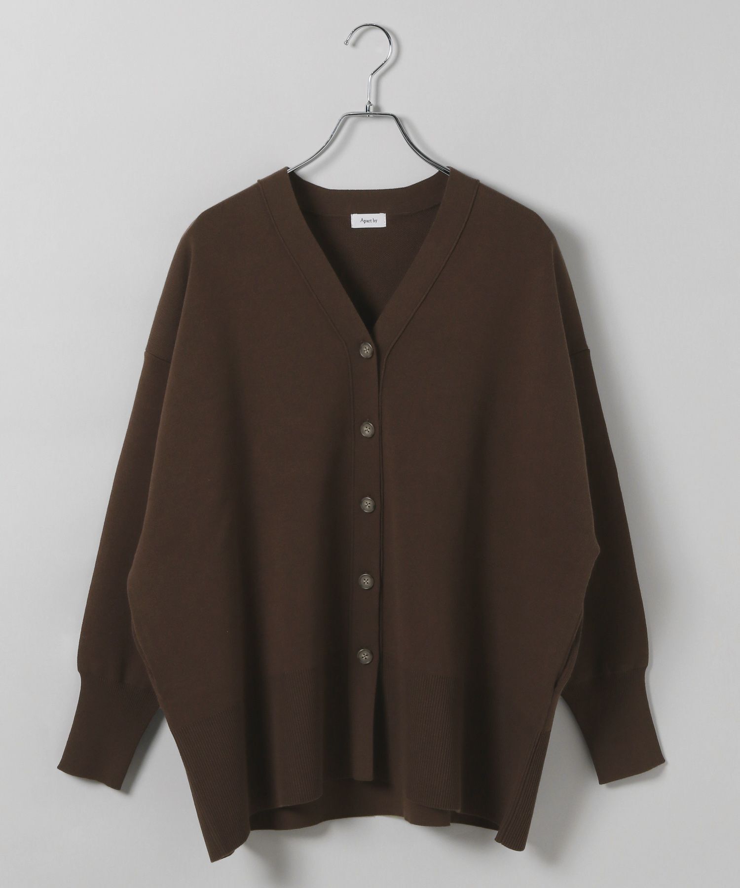 A part by 「スポンジニットBIGカーディガン」|ニット・セーター|ブラウン