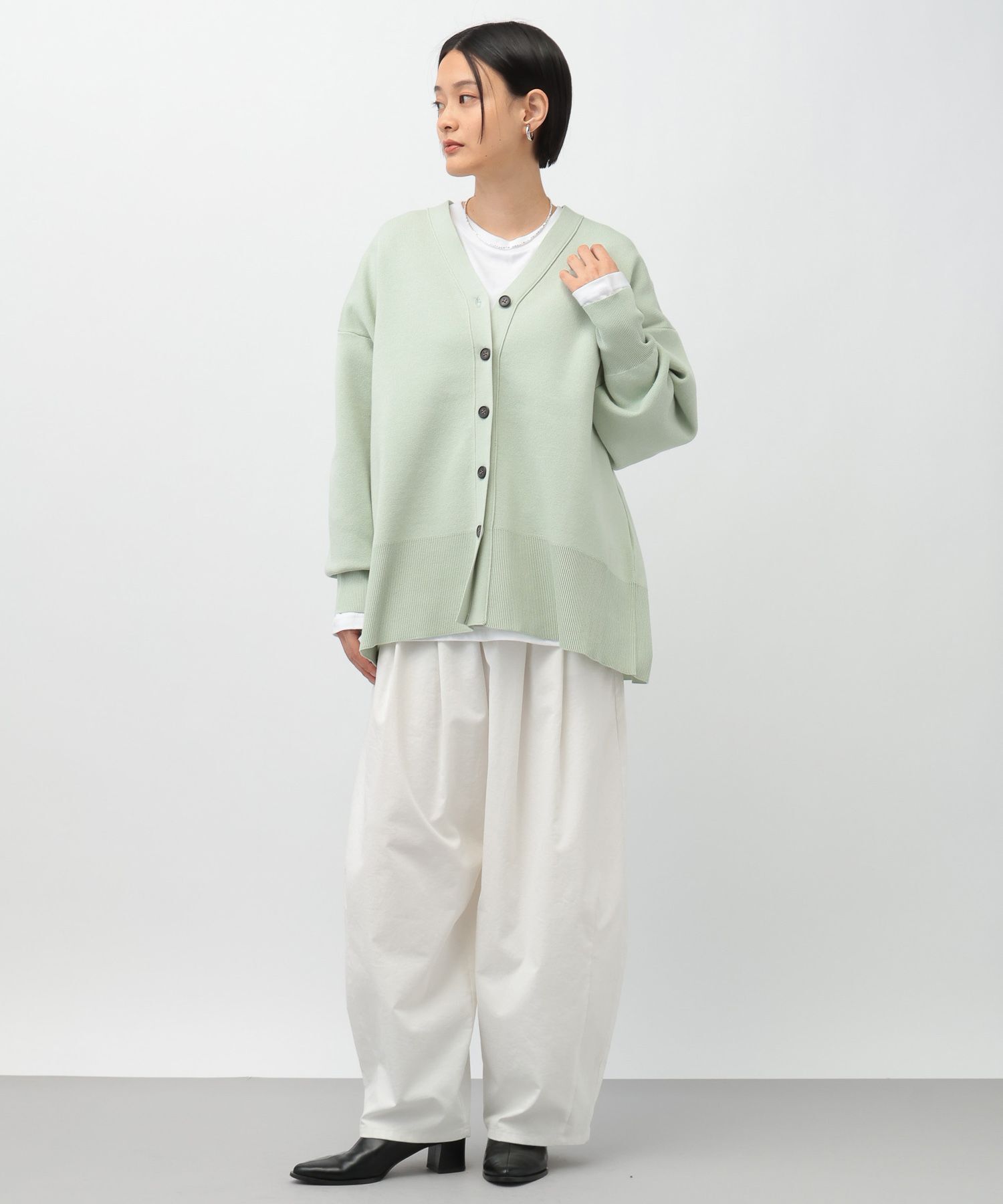 A part by 「スポンジニットBIGカーディガン」|ニット・セーター|