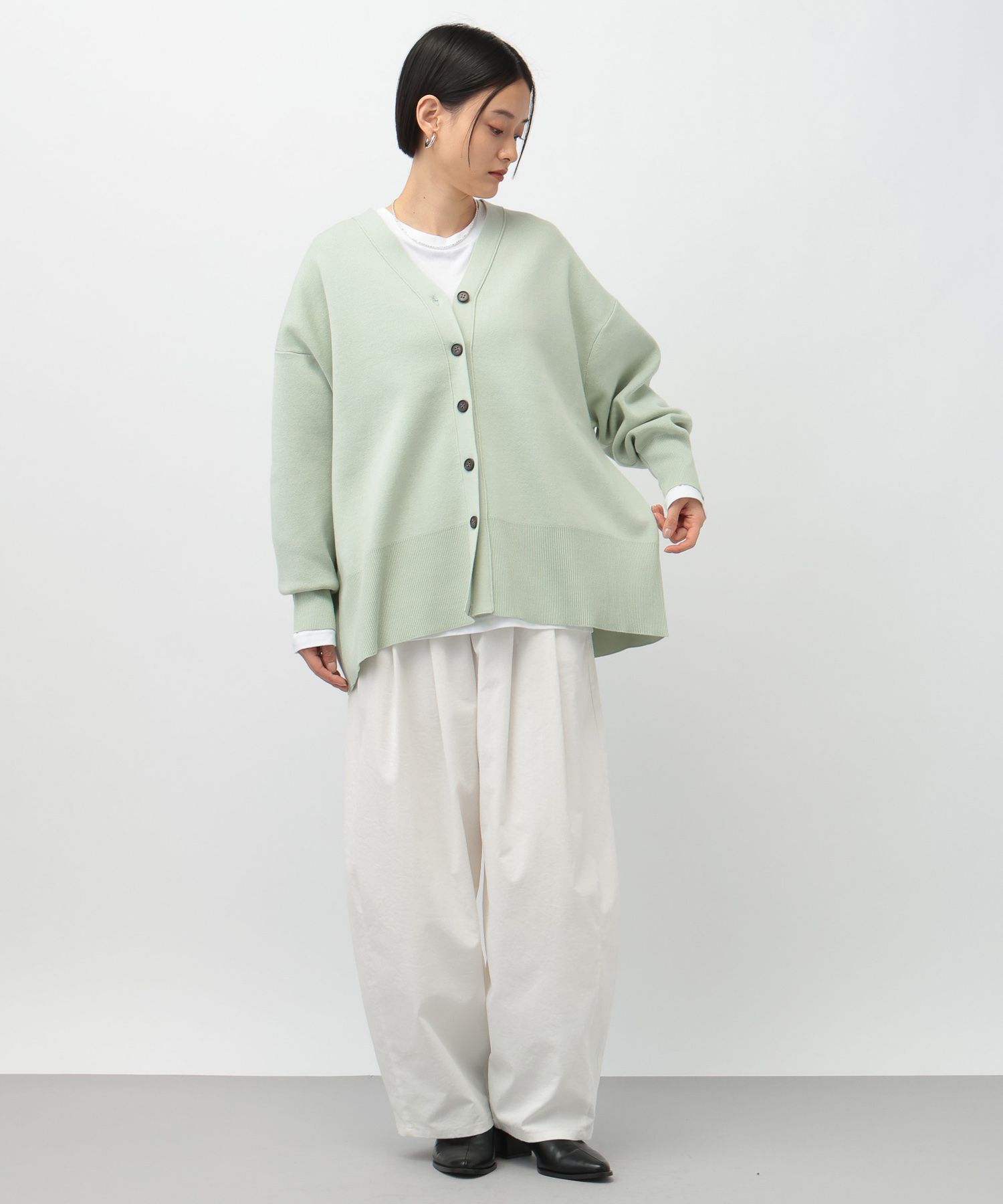 A part by 「スポンジニットBIGカーディガン」|ニット・セーター|