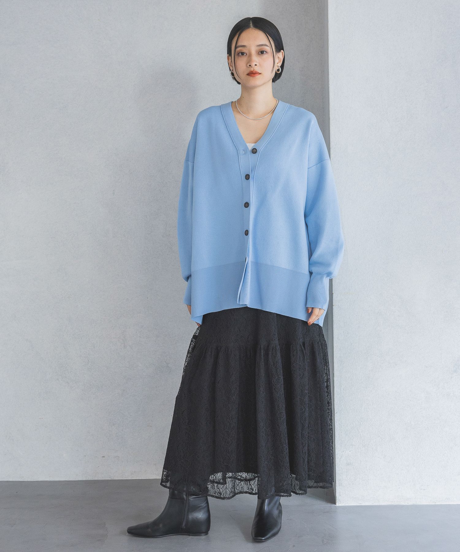 A part by 「スポンジニットBIGカーディガン」|ニット・セーター|