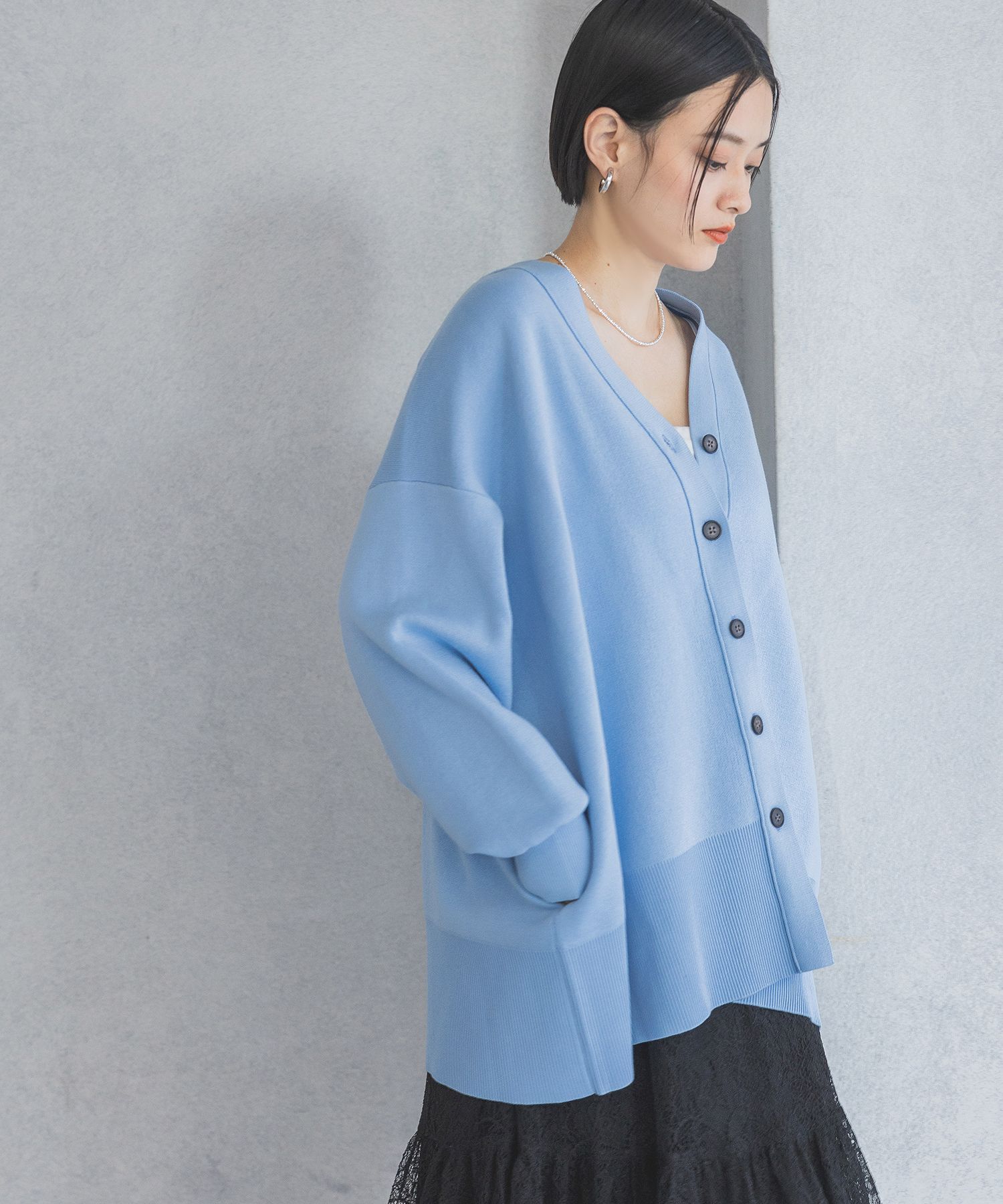 A part by 「スポンジニットBIGカーディガン」|ニット・セーター|