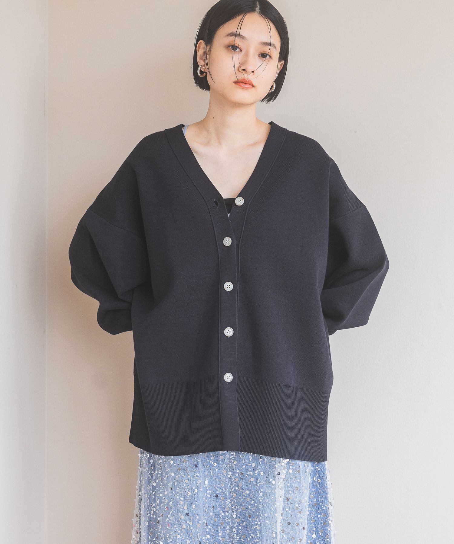 A part by 「スポンジニットBIGカーディガン」|ニット・セーター|