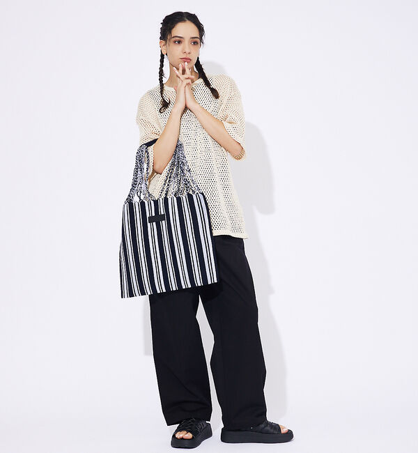 ABAHOUSE「【MOON BIRD/ムーンバード】手織りハンモックトートバッグ/手織り/A4サ」|トートバッグ|