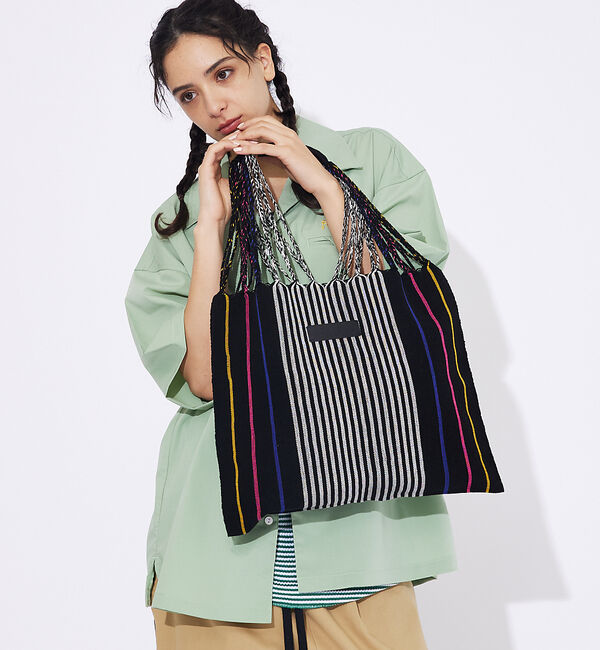 ABAHOUSE「【MOON BIRD/ムーンバード】手織りハンモックトートバッグ/手織り/A4サ」|トートバッグ|その他4