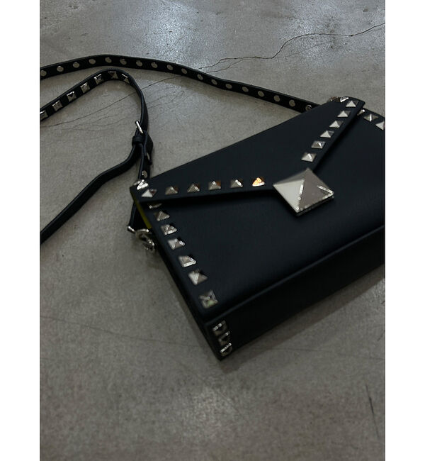ABAHOUSE「【cheek/チーク】studs shoulder/ショルダーバッグ/クラッチバ」|ショルダー・メッセンジャー|