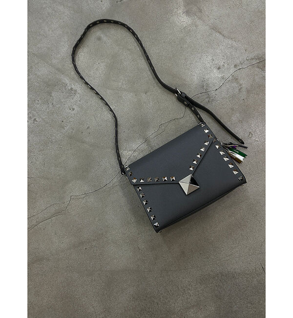 ABAHOUSE「【cheek/チーク】studs shoulder/ショルダーバッグ/クラッチバ」|ショルダー・メッセンジャー|
