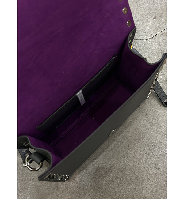 ABAHOUSE「【cheek/チーク】studs shoulder/ショルダーバッグ/クラッチバ」|ショルダー・メッセンジャー|