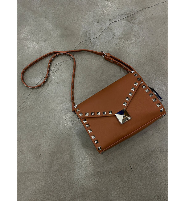 ABAHOUSE「【cheek/チーク】studs shoulder/ショルダーバッグ/クラッチバ」|ショルダー・メッセンジャー|