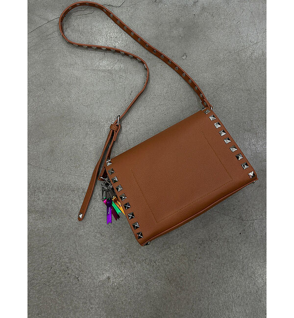 ABAHOUSE「【cheek/チーク】studs shoulder/ショルダーバッグ/クラッチバ」|ショルダー・メッセンジャー|