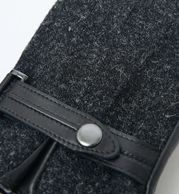 ABAHOUSE「Harris Tweed ベルト付きグローブ / タッチパネル対応」|手袋|