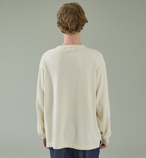 ABAHOUSE「コットンブークレー クルーネックニット」|ニット・セーター|
