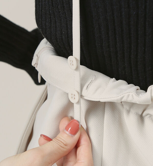 Rouge vif「【XSサイズ展開】【ロングセラー】ハイウエストサスペンダースカート」|スカート|