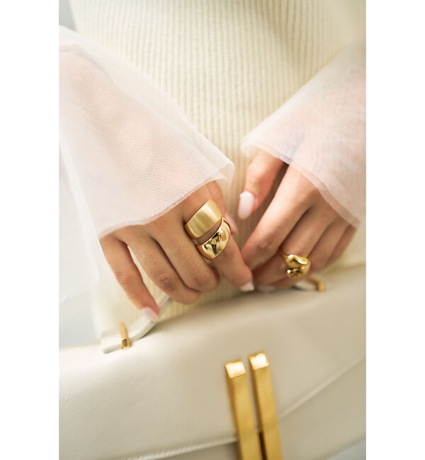 Rouge vif「【一部店舗限定】リブボートネックヘムフェザーワンピース」|ワンピース|