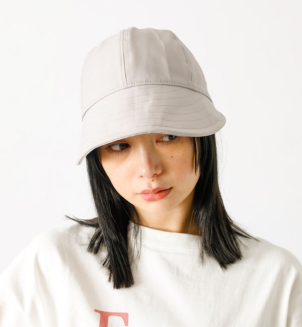 Rouge vif「【Ruben/ルーベン】フェイクナイロンデイリーキャップ（つば深め）【WEB限定」|その他|グレー