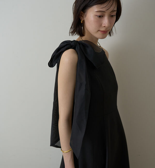 Rouge vif「【一部店舗限定】肩リボンロングワンピース」|ワンピース|