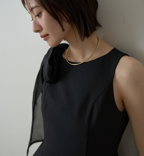 Rouge vif「【一部店舗限定】肩リボンロングワンピース」|ワンピース|