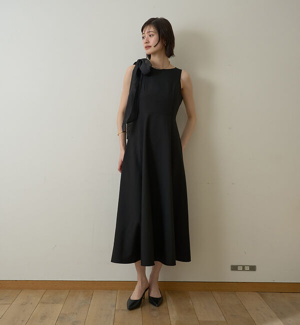 Rouge vif「【一部店舗限定】肩リボンロングワンピース」|ワンピース|