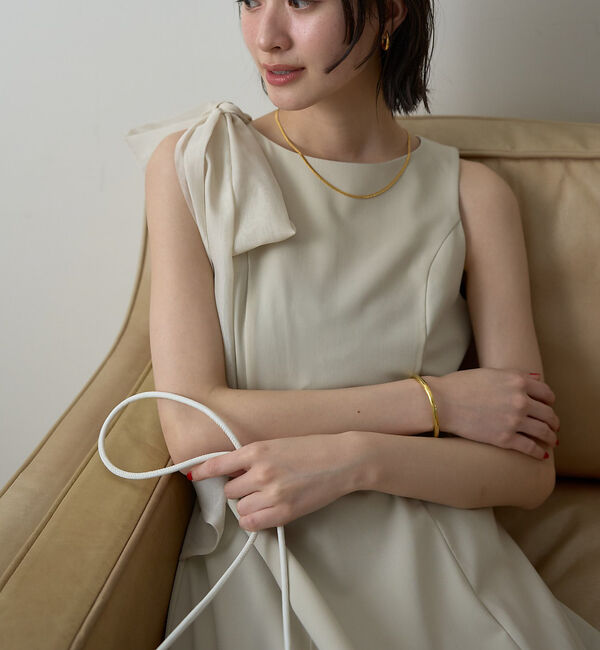 Rouge vif「【一部店舗限定】肩リボンロングワンピース」|ワンピース|