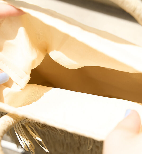 Rouge vif「【一部店舗限定】フリンジミニカゴ バック」|かごバッグ|