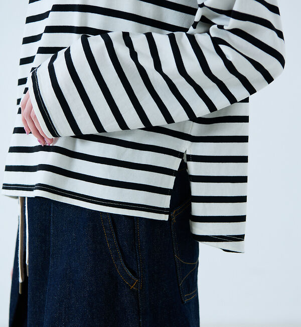 Rouge vif「【JOHNBULL/ジョンブル】タイガー刺繍プルオーバー / バスクシャツ /」|Tシャツ・カットソー|