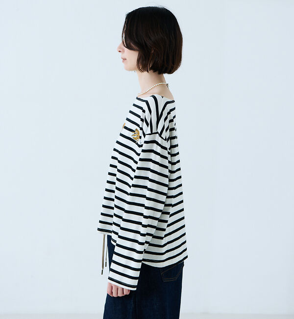 Rouge vif「【JOHNBULL/ジョンブル】タイガー刺繍プルオーバー / バスクシャツ /」|Tシャツ・カットソー|