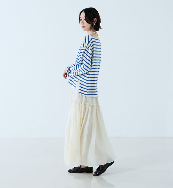 Rouge vif「【JOHNBULL/ジョンブル】タイガー刺繍プルオーバー / バスクシャツ /」|Tシャツ・カットソー|