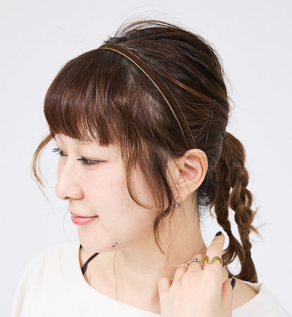 Rouge vif「【Jennifer Ouellette/ジェニファー・オーレット】ベルベットリバ」|ヘアバンド|