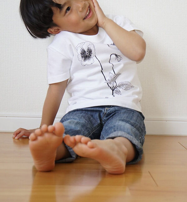 qualite「【限定】0501PansyTシャツ kids」|Tシャツ・カットソー|
