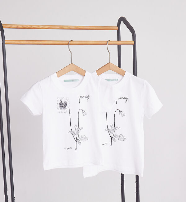 qualite「【限定】0501PansyTシャツ kids」|Tシャツ・カットソー|