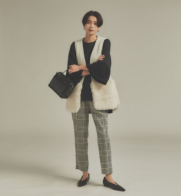 qualite「ビッグチェックドロストパンツ」|その他|