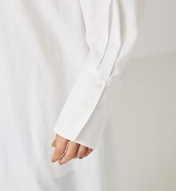 qualite「スタンドカラーシャツワンピース」|ワンピース|