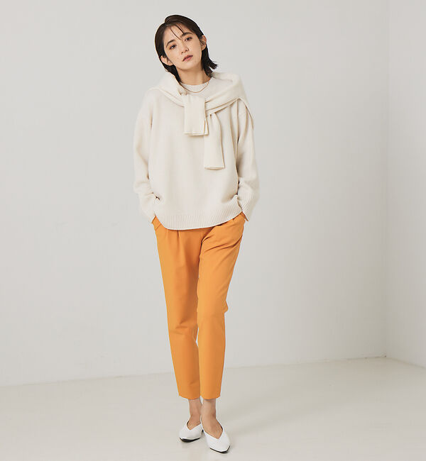 qualite「2WAYバックピーチタックパンツ【オレンジ】」|その他|