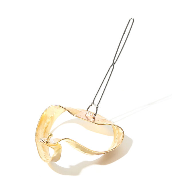 qualite「【ADER.bijoux】リボンカーブヘアークリップ」|ヘアバンド|