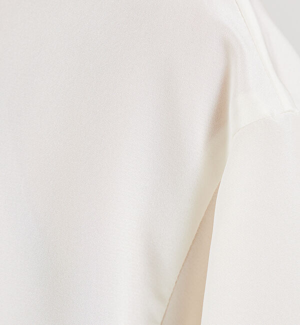 qualite「ストレッチデシンTブラウス」|シャツ・ブラウス|