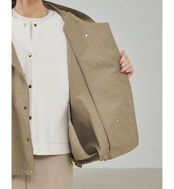 qualite「タスランストレッチフードブルゾン【予約】」|ブルゾン・スタジャン|