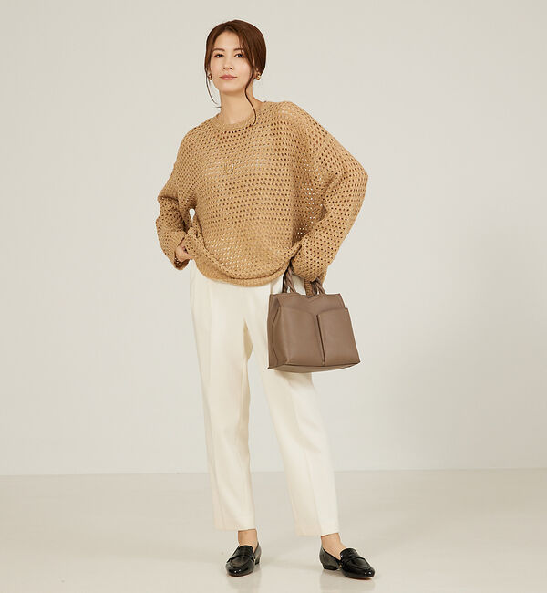 abahouse mavie「メッシュスパンコールニット」|ニット・セーター|