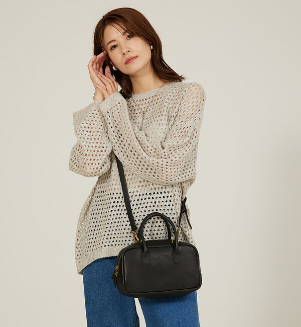 abahouse mavie「メッシュスパンコールニット」|ニット・セーター|