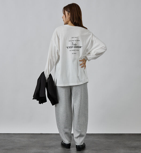 abahouse mavie「オーバーサイズロゴロンT」|Tシャツ・カットソー|